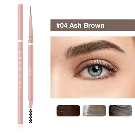 1PC 1.5mm Ultra Fine Double-Ended Eyebrow Pencil Waterproof Sweat-proof Long Lasting Professional Eye Makeup For Women
