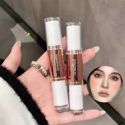 2 in 1 Dual Head Highlighting&Bronzer Stick Face Brightening Shaping Concealer Pencil Corrector Nose Shadow Contouring Cosmetics
