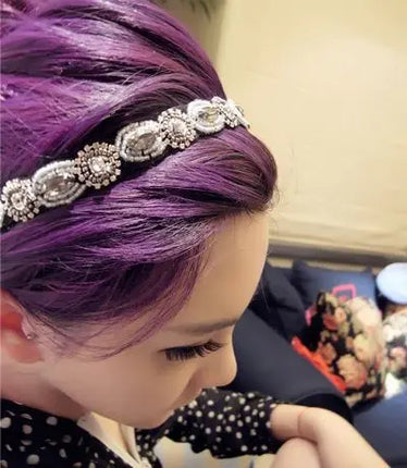 Women Rhinestones Headband New Fashion Crystal Cute Bride Hair Band Wedding Hair Accessories Party gift Jewelry A5064