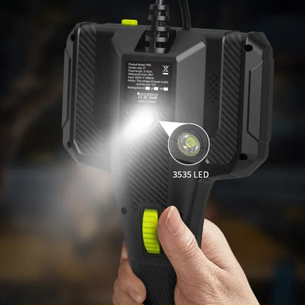 360° Steering Industrial Endoscope Camera 6mm 5"IPS Screen Single Lens Waterproof Inspection Borescope For Car/Pipe/Repair