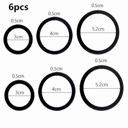Silicone Penis Ring Ejaculation Delay Cock Rings Dick Erection Cockring Male Chastity Adult Sex Toys For Men Lock Sperm Trainer