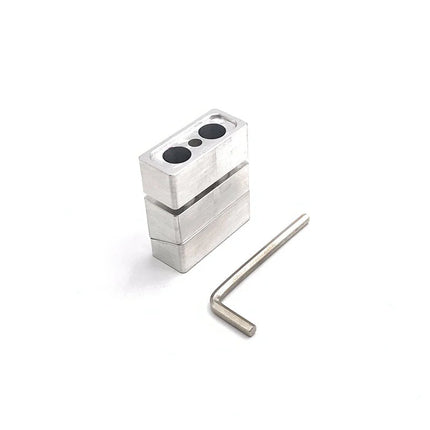 2 Holes 11.1mm Bevel Circle DIY Lipstick Aluminum Mold Lip Rouge Balm Lipbalm Makeup Making Tool Fill Mould Only Square Hole