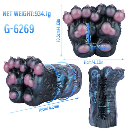 GEEBA Silicone Monster Paw Male Masturbation Sleeve Single Channel Men's Masturbator Pocket Pussy Onahole For Men18+ Sex Toys