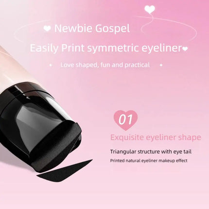 Integrated Eyeliner Stamp Dual-Head Rotatable Precise Outline Seal Lasting Waterproof Fast Drying Liquid Eye Liner Pen