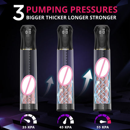 Electric Penis Pump Adult Penis Toy Dick Enlarger Men Erection Penis Enlargement Masturbator IPX7 Waterproof Sex Toys for Men