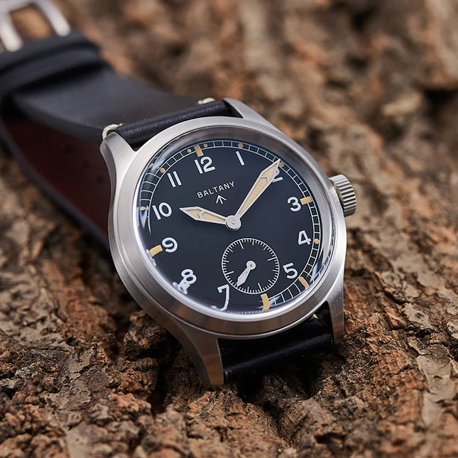 Baltany Men's D12 Quartz Watch VD78 Movement Field Watch S2032 20Bar Sapphire Crystal Stainless Steel Minitary Wristwatch Men