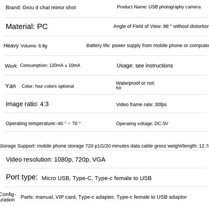 Mini Video Camera for Glasses Unboxing Content Suitable Compact Camera for Android Phones
