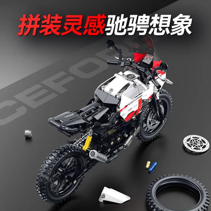 New 1:8 XDiavel s Classic City Racing Motorcycle Building Blocks Sets MOC Desertx Motorbike Bricks Toys Kids Gifts for Boys