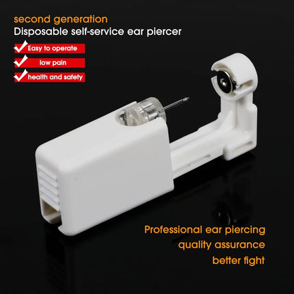 Safety Ear Piercer Gun Kit Women Men Disposable No Inflammation Ear Piercing Device Simple Daily Fashion Jewelry Piercing Tool