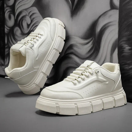 New Casual Shoes for Men 2025 Men's Oxford Shoes Retro Luxury Leather Shoes Fashion Breathable Sneakers Handmade Platform Boot