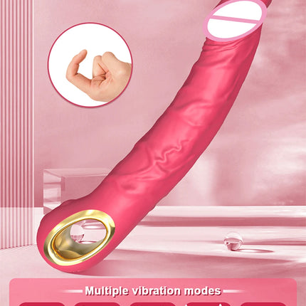 10 Vibrations Realistic Vibrator for Women Female G Spot Dildo Sex Toys Silicone Dildos Finger Vibrators Adult Products 18+
