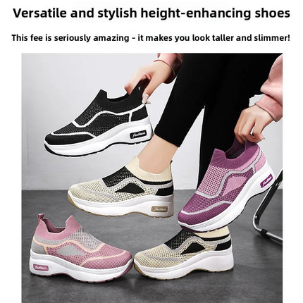 Women's Luxary Chunky Sneakers 2025 trend Fashion Mesh Breathable Shoes for women Sports Running Casual Ladies Fitness Vulcanize