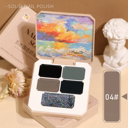 Solid Nail Polish Color Mud Gel Full Coverage Painting Nail Art Glue Mousse Creamy Texture Manicure Varnishes Solid UV Gel Plate