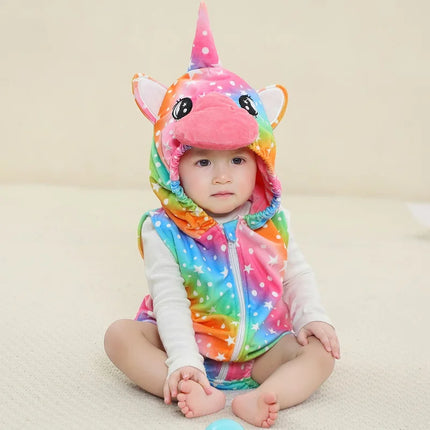 MICHLEY Carnival Baby Romper Bodysuit Sleeveless Newborn Clothes Infant Toddler Clothing Halloween Photography Prop For Boy Girl