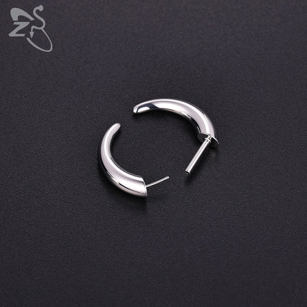 ZS 1PC 16G Buffalo Horn Nose Piercing Stainless Steel Pincher Plug In Septum Ring Stretcher Expander Gold Color Nose Ring 8mm