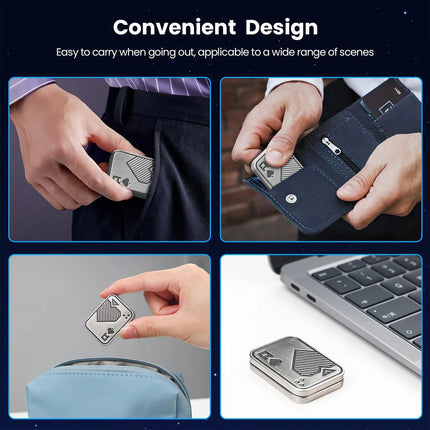 Sliding cover push card micro creative fingertip gyroscope, with diverse shapes, EDC Stress-relieving office desktop toys