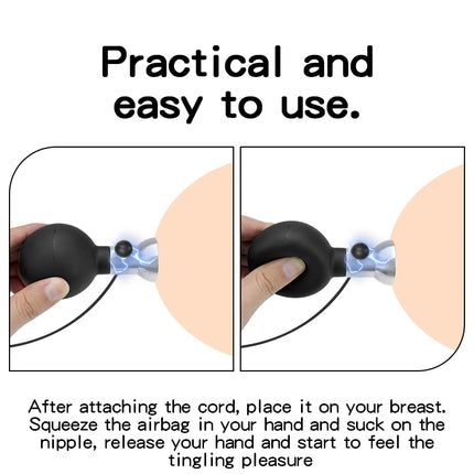 Electric Shocker Nipple Sucker/Clamps Electrostimulator Nipples Pussy E stim Breast Clit Masturbator SM Sex Toys For Men/Women