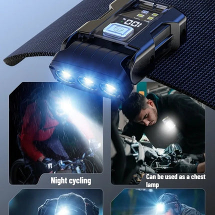 EDC Flashlight Mini Portable Type-C Rechargeable Magnetic Keychain Light Waterproof Hat Clip Lamp for Daily Carry Emergency