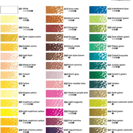 Mungyo Gallery Soft Pastel Squares Chalk 24/36/48 Colors for Art Painting, Drawing, Blending, Oil Crayons Pastels Art Supplies