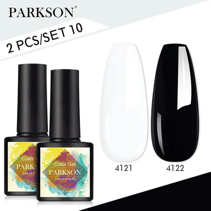 Parkson 2/3pcs Matte Top Coat Gel Nail Polish Kit Base Top Coat Set UV LED Nail Art Manicure Polish Primer Soak Off Nail Gel Set