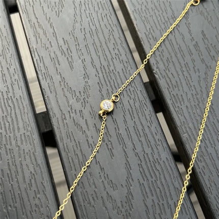 Stainless Steel Tassels Chain Long Crystal Belly Body Chain For Women Fashion Beach Sexy Body Jewelry