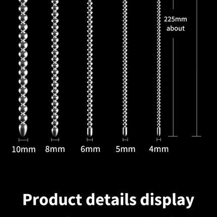 Stainless Steel Urethral Sound Dilators Penis Plug Insert Stimulation Catheter Beads Male Masturbator Horse Eye Sticks BDSM