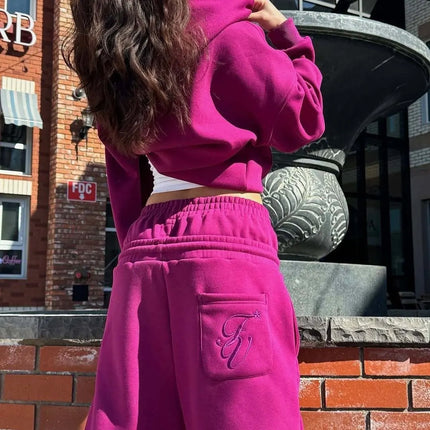 American Style Personalized Double Waisted Solid Casual Pants Sporty Popular Embroidery Sport Loose Men Women Couple Sweatpants