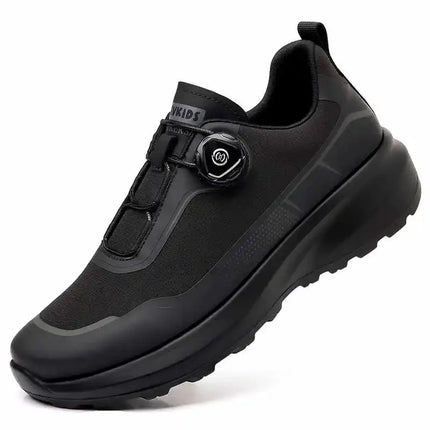 Men's Camping Running Sports Shoes with Lightweight Comfortable Versatile Studded Sole, Solid Color Mountaineering Sneakers