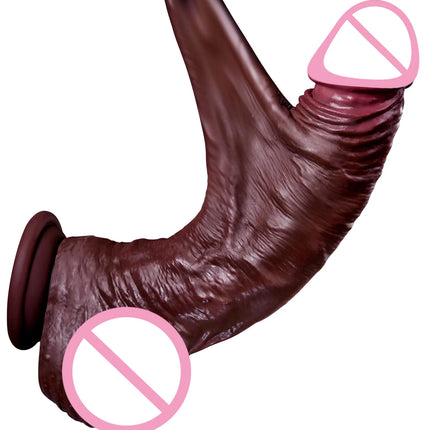 Realistic Dildo Soft Silicone Penis Skin Sliding Foreskin Dick for Women Anal Masturbators Strap-on Penis Dildos Adult Sex Toys