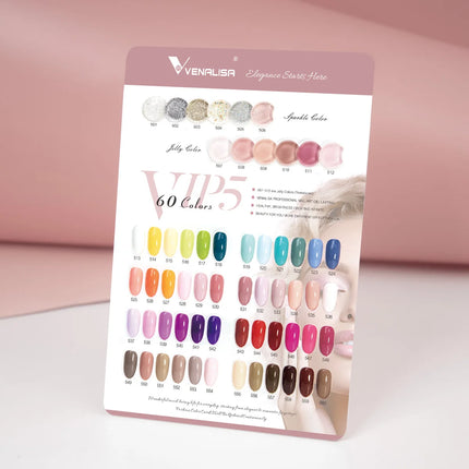7.5ml Venalisa TPO FREE HEMA FREE Gorgeous Color Nail Gel Polish Long Wear Soak Off UV LED Gel Varnish Nail Manicure Gel Varnish