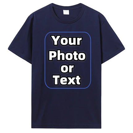 Custom T Shirt Make Your Design Logo Text Cotton Tshirt Personalized Gift Customized Your Design T-shirt Diy Men Women Tees Tops