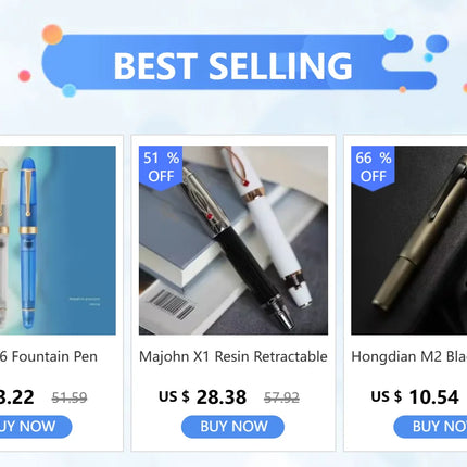 Asvine V126 Fountain Pen Vacuum Acrylic Filling EF/F/M Nib Beautiful Transparent/ Brown Matte White Writing Gift Set Stationery