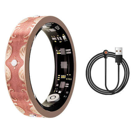 New Moissanite Diamond Fashion Women Men Smart Ring Waterproof Enamel Craft Design Lady Ring Heart Rate Health Monitor SportRing