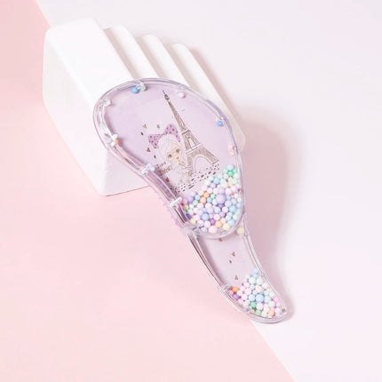 portable anti-static cartoon comb massage hair brush massage hair brush comb salon accessories Special for real hair wigs
