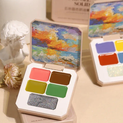 Solid Nail Polish Color Mud Gel Full Coverage Painting Nail Art Glue Mousse Creamy Texture Manicure Varnishes Solid UV Gel Plate
