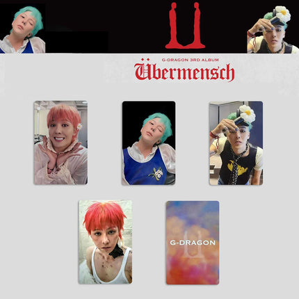 G-DRAGON Idol Boy New Album Ubermensch Series HD Printd Photocards GD High Quality Lomo Cards VIP Fans Collection Gifts