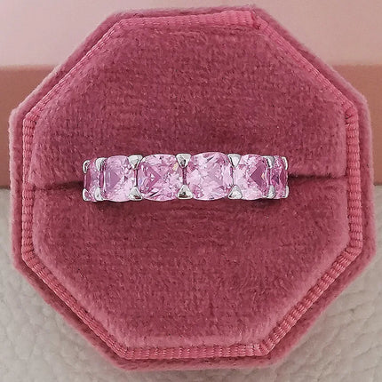 2022 Eternity Diamond Ring 925 Sterling silver Engagement Wedding Band Rings for Women Men Promise Birthday Party Jewelry Gift