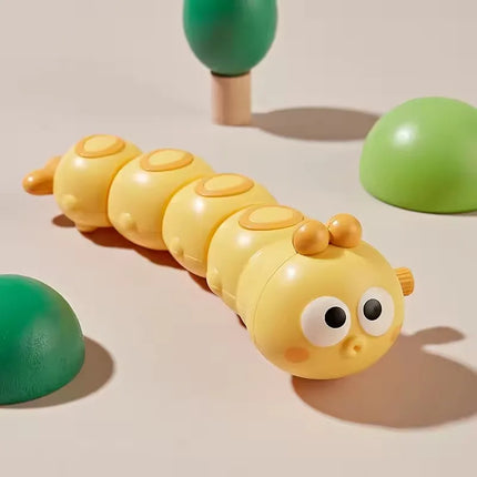 Children's small animals move and run clockwork caterpillar baby puzzle chain winding winding small toy