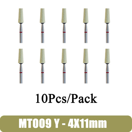 10Pcs High Quality Dental Ceramic Diamond Polishing Burs for Dentist Lab Quick Polishing Zirconia Porcelain Crown Tools