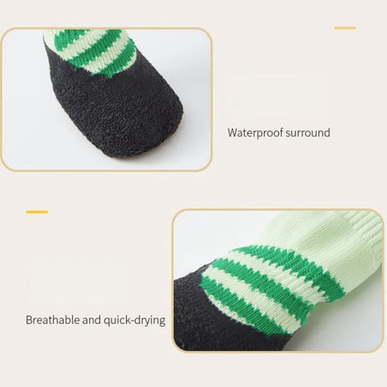 Summer Dog Shoes Hot Asphalt Paw Protector, Large Dog Waterproof Breathable Boots, Puppy Rain Non-Slip Soles for Indoor Outdoor