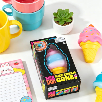 Ice Cream Shaped Decompression Needoh Nice Cream Cone Surprise Stress Relief Squeeze Party ice lolly Gifts