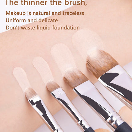 212 Flat Eyebrow Brush Ultrathin Eyebrow Makeup Brushes Flat Eyeliner Brush Thin Eye Liner Brow Contour Beauty Brush Tool