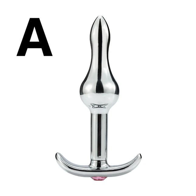 Metal Outside Anal Plugs Anal stimulation G-spot massage Four to choose from Butt plug Adult pleasure dildos Adult sex toys