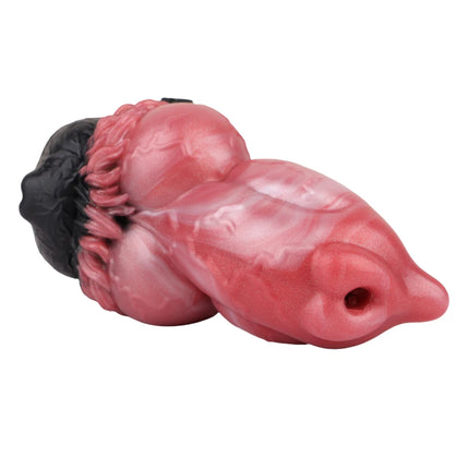 FAAK Silicone Fantasy Dog Knot Male Masturbator Pocket Pussy Stroker Open-ended Penis Stimulator Sex Toys For Men Couple