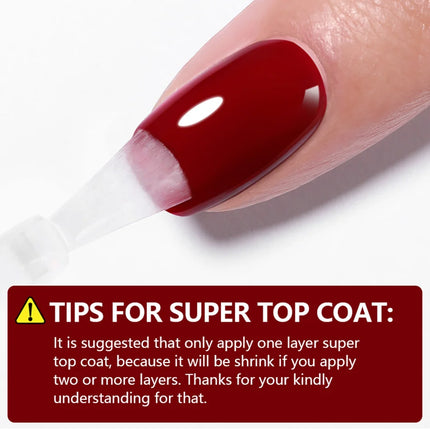 BORN PRETTY Super Top Coat and Base Gel Nail Polish for Gel Polish Semi-permanent Varnish Rubber Top Coat 10ml Nail Supplies
