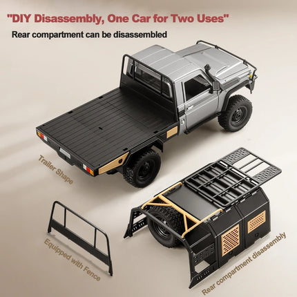 MN82S RC Crawler 1/12 Full Scale LC79 RC Pickup Short Truck 4WD Remote Control Climbing Off-road Car Toys for Boys Adults Gifts