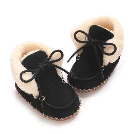 0-18M  Boots For Newborn Baby Girl Snow Boots Winter Thermal Shoes Plush Ankle Boots Winter Baby Boys And Girls Thermal Shoes