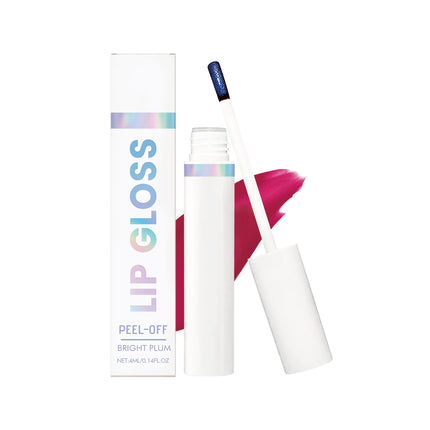 Moisturizing Tear off Lip Gloss Waterproof Long-Lasting Anti-Drying Peel Liquid Lipstick Pink Tint Natural Tearable Lips Glaze