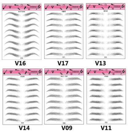 Brow stickers Water-based Lasting 4D Hair-like Eyebrow Authentic Eyebrow Tattoo Sticker False Eyebrows