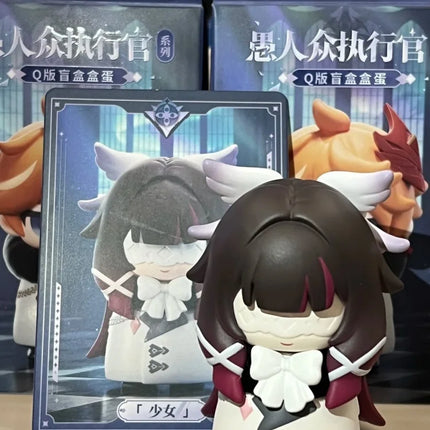 In Stock Genshin Impact Fatui Harbinger Serie Blind Box Q Version Anime Figure Collection Desktop Mystery Box Surprise Toy Gifts